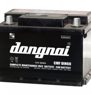 Bình ắc quy Đồng Nai CMF DIN60 (12V – 60Ah)