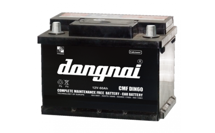 Bình ắc quy Đồng Nai CMF DIN60 (12V – 60Ah)