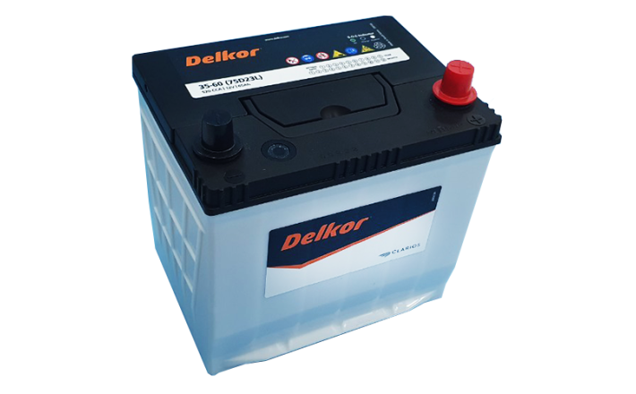 Bình Ắc Quy Delkor 75D23L/R (12V – 65Ah)
